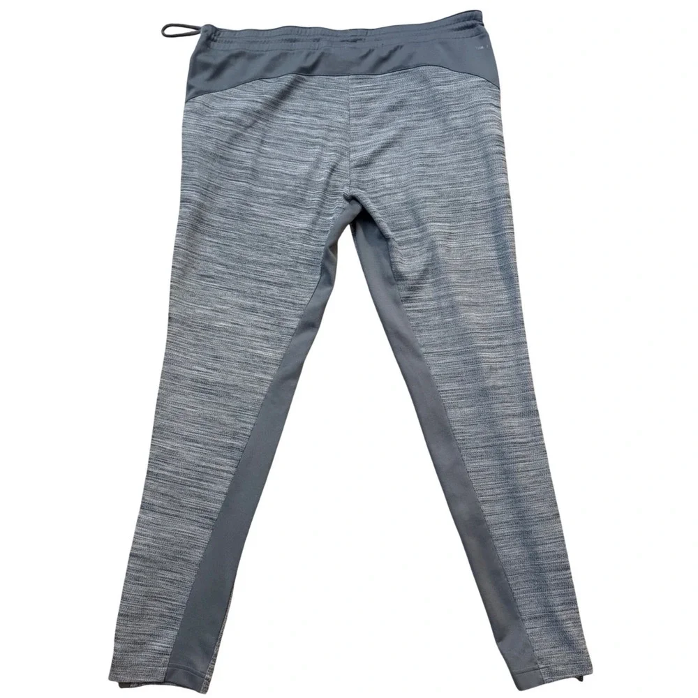 Adidas Mens Grey Space Dye Jogger Pants Tapered Athletic Training Size Medium